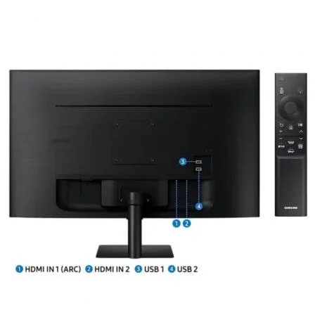 Samsung Smart Monitor M5 M50D 27 Pulgadas Full HD Negro Samsung Smart Monitor M5 M50D 27 Pulgadas Full HD Negro